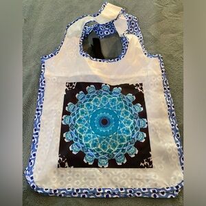 Crystal Mandela blue sholder bag grocery or shopping bag NEW